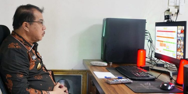 Pj Bupati Merangin Ikuti Pengarahan Mendagri Menghadapi Tahun Politik 2024, ASN Agar Tidak Terlibat Politik Praktis 