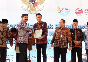 Pj Bupati Bachyuni Deliansyah Sambut Kunker Menteri ATR/BPN Ke Provinsi Jambi