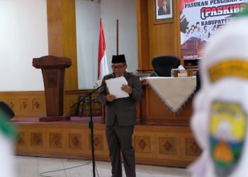 Sekda Budhi Hartono Kukuhkan Paskibraka Kabupaten Muaro Jambi Tahun 2023