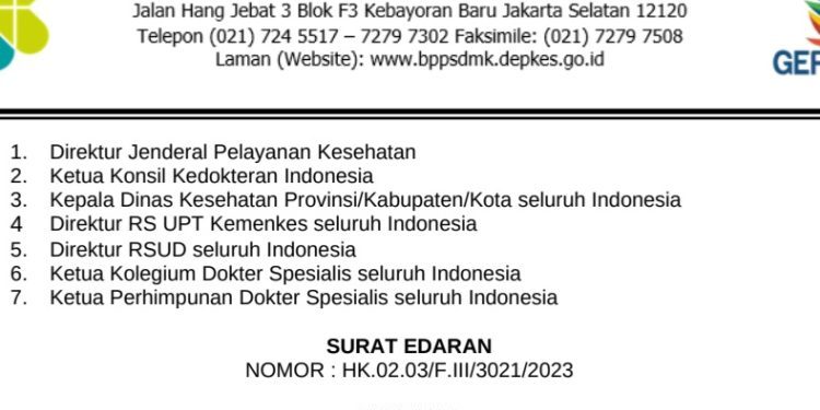 Kemenkes : Tidak Pernah Ada Pungutan Untuk Bantuan Biaya Fellowship Dokter Spesialis