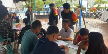 Bantu Anak-Anak Korban Longsor Humbahas Ujian Semester, Polda Sumut Dirikan Tenda Serba Guna