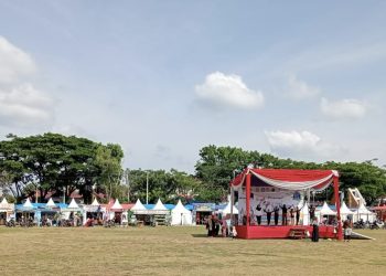 Hari ini Pameran HUT Merangin Ke-74 Tahun 2023 dibuka, Keterbatasan Anggaran  Stand Pameran OPD bergabung dengan OPD lainnya