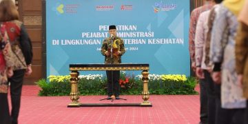Lantik Pejabat Administrasi, Sekjen Kemenkes berpesan Pastikan Transformasi Internal Dijalankan 