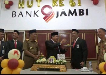 Pj Bupati Merangin H Mukti Jadi Inspektur Upacara HUT Bank 9 Jambi Ke-61