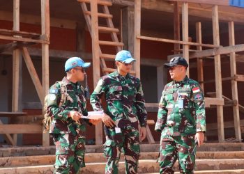 Satgas Kizi TNI KONGA XXXVII-J MINUSCA Bangun Guest House di Area Super Camp MINUSCA, Bingui