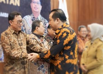 Pj Bupati Merangin Hadiri Sertijab Ketua BPK RI Perwakilan Jambi 