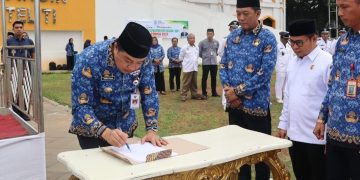 Pj.Bupati Merangin Pimpin Ikrar ‘Netralitas ASN’ Pada Pemilihan Umum dan Pemilihan 2024