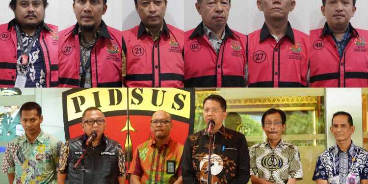 Kejaksaan Agung Menetapkan dan Tahan 6 Orang Tersangka Kasus Korupsi Perkara Perkeretaapian Medan