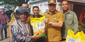 Pj Bupati Merangin H Mukti Gelar Operasi Pasar di Dua Titik