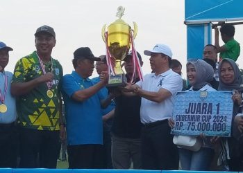 Pj Bupatii Merangin H Mukti Puas, Merangin FC Kembali Jadi Juara Gubernur CUP