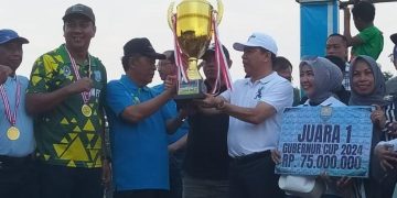 Pj Bupatii Merangin H Mukti Puas, Merangin FC Kembali Jadi Juara Gubernur CUP
