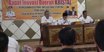 Pj Bupati Merangin bersama Balitbang Gelar Rapat Inovasi Daerah KRISTAL