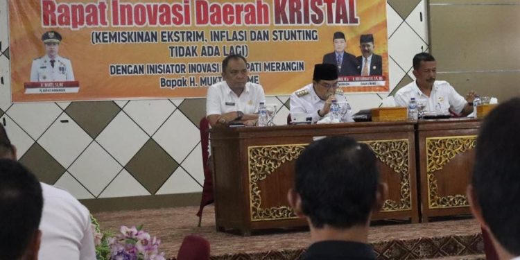 Pj Bupati Merangin bersama Balitbang Gelar Rapat Inovasi Daerah KRISTAL