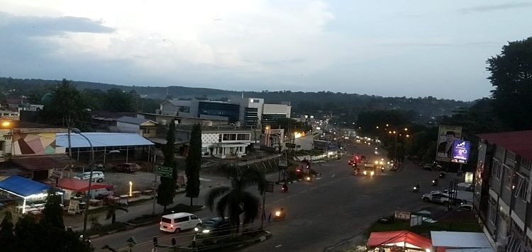 Suasana Kota Bangko Merangin Saat Senja Hari Terasa Sejuk