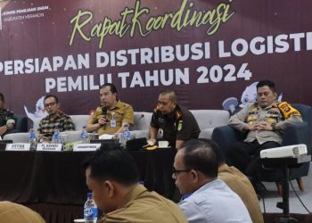 Pj Bupati Merangin Pimpin Rakor Cek Sarana Pendistribusian Logistik Pemilu 
