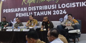 Pj Bupati Merangin Pimpin Rakor Cek Sarana Pendistribusian Logistik Pemilu 
