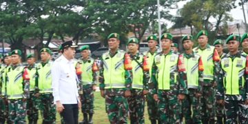 Pj Bupati Merangin Pimpin Apel Siaga Kesiapan  Pengamanan Pemilu 2024