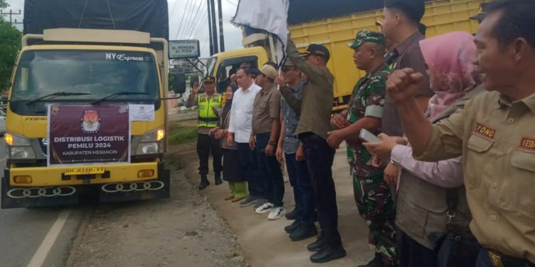 Logistik Pemilu 2024 Mulai Didistribusikan untuk 11 Kecamatan Terjauh di Kabupaten Merangin