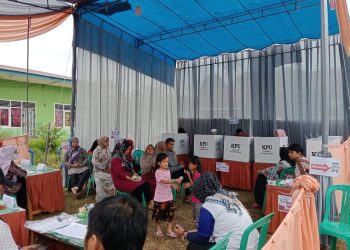 Datang Ke TPS, Masyarakat Merangin Antusias Ikuti Pencoblosan Suara  Pemilu 2024 