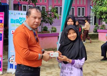 Cegah Stunting, Pj Bupati H Mukti  didampingi Kadis Dikbud Merangin Hadiri Aksi Gizi di Sekolah