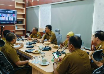 Pj Bupati Merangin Ikuti Zoom Meeting Rakor Pengendalian Inflasi Bersama Kemendagri