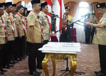 Pengurus Mabicab, Kwarcab dan DKC Pramuka Merangin Masa Bakti 2023-2028 dilantik