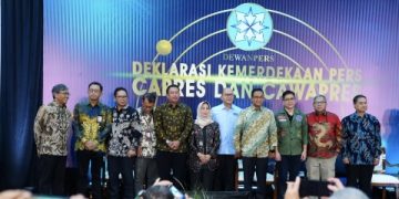 Kapuspen TNI Mewakili Panglima Menghadiri Deklarasi dan Penandatangan Komitmen Bersama Kemerdekaan Pers