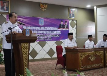 Pj Bupati H Mukti Bersama Balitbang Merangin Luncurkan Inovasi Desa Kristal