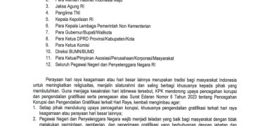 KPK Tegaskan Pegawai Negeri dan Penyelenggara Negara Tolak Gratifikasi  Hari Raya