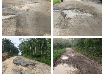 Pengendara Keluhkan  Jalan di Talang Kawo dan Desa Langling Kabupaten Merangin Rusak Parah
