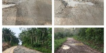 Pengendara Keluhkan  Jalan di Talang Kawo dan Desa Langling Kabupaten Merangin Rusak Parah