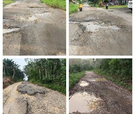 Pengendara Keluhkan  Jalan di Talang Kawo dan Desa Langling Kabupaten Merangin Rusak Parah