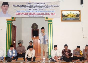 PJ Bupati Muaro Jambi Beserta Rombongan Ikuti Safari Ramadhan di Desa Mingkung Jaya