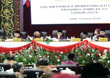 Ketua DPRD Jambi Pimpin Rapat Paripurna HUT Jambi ke 67