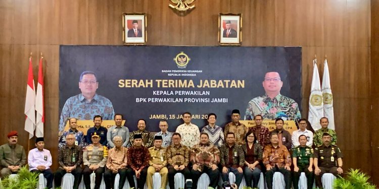 Hadiri Serah Terima Jabatan Kepala BPK Perwakilan Provinsi Jambi, Edi Purwanto: Tetap Bangun Koordinasi dan Komunikasi