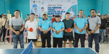 Bupati Anwar Sadat Lantik Pengurus PTMSI Tanjab Barat Periode 2024-2028