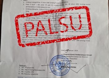 KPK Tegaskan SPDP Yang Beredar di Media Online Adalah Palsu