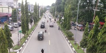 Dua Hari Jelang Lebaran, Arus Kendaraan di Jalan Lintas Sumatera Kabupaten Merangin  Lancar