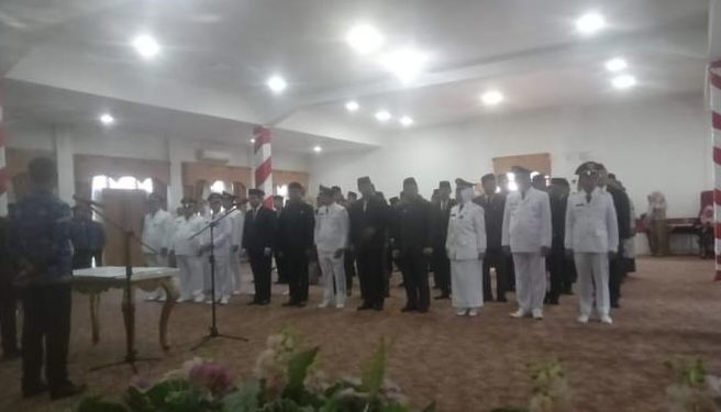 Pj Bupati Merangin H Mukti Melantik 60  Pejabat Eselon III dan IV
