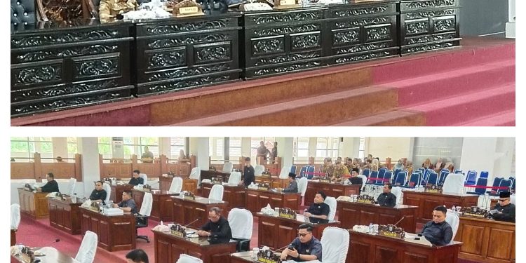 Sekda dan OPD Banyak Tidak Hadir,  Rapat Paripurna DPRD Merangin Dihentikan Sementara