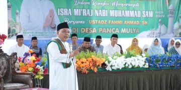 PJ Bupati Muaro Jambi, Sekda Beserta Ketua TP.PKK Hadiri Pengajian Umum di Kec. Sungai Bahar