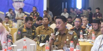 PJ Bupati Bachyuni Ikuti Rakor dalam Persiapan Pemilu Serentak 2024