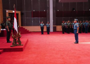 Kasum TNI Pimpin Acara Laporan Korps Kenaikan Pangkat 19 Perwira Tinggi TNI