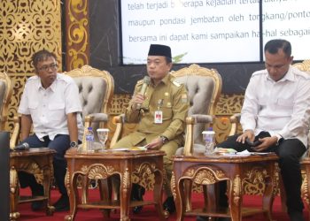 Gubernur Al Haris Minta Pengusaha Ganti Rugi Kerusakan Fender Jembatan Batanghari I
