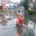 Air Kembali Rendam Jalan Tiga Jalur di Depan Pertokoan Kabupaten Merangin