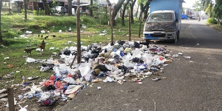 Sampah dibuang di Pinggir Jalan Jalur Tiga Merangin oleh Masyarakat, Kadis LH : Masih Rendahnya Kesadaran Buang Sampah Ke TPS 