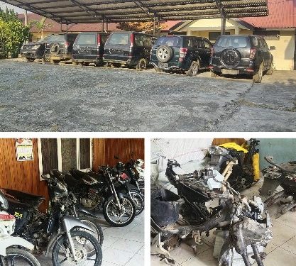 Tindaklanjuti Surat dari KPK dan BPK, Pemda Merangin Tarik Mobil dan Sepeda Motor dari Berbagai Pihak