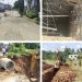 Sumbatan Saluran Air Yang Rendam Jalan di Depan Pertokoan Merangin ditemukan, Jalan Tiga Jalur Kembali Kering 