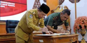 Gubernur Jambi  Hibahkan Dana Pengamanan Pilkada Sebesar Rp5,8 Miliar Kepada Korem 042/Gapu