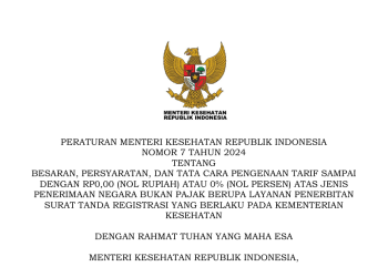 Menteri Kesehatan : Pengurusan STR Tenaga Medis dan Tenaga Kesehatan Tidak Dipungut Biaya
